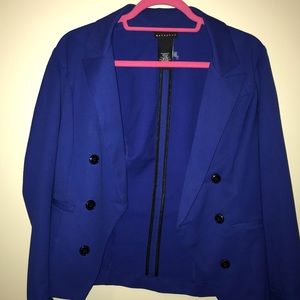 Blue double breasted blazer